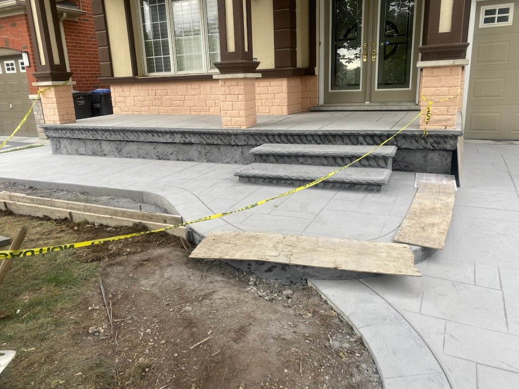 concrete walkway